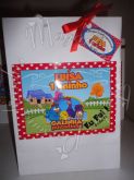 Bolsa personalizada Kraft e Branca