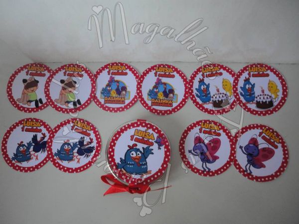 Latinhas personalizadas com jogo da memória (5 pares)